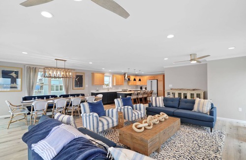 Bowers Beach House | Spectacular Views New Waterfront Home, steps to the sand, in a sleepy beach town