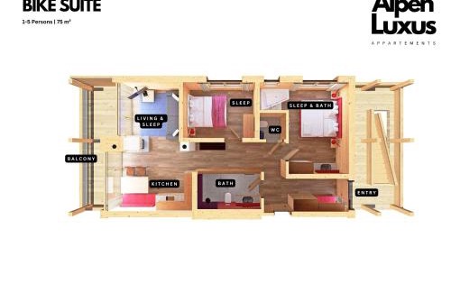 Uderns Apartment | SportLodge BIKE SUITE - Design Apartment with Shared Pool, Whirlpool & Sauna, presented by AlpenLuxus