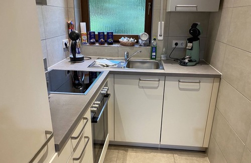 Pfeffingen Apartment | Standard double room, 22sqm, ground floor, private bathroom, garden view