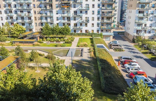Nowy Port Apartment | Starowiejska Apartment with Balcony Next to Arena Gdańsk Stadium by Noclegi Renters
