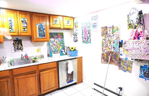 West New York Apartment | Starry Art room Artistic Apartment with AC, WiFi in awesome West New York