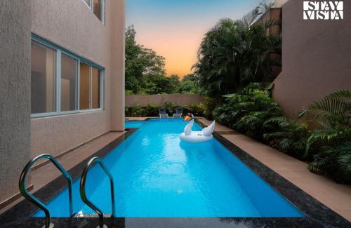St.Stanislaus Villa Villa | StayVista's Rosso with Outdoor Pool, Theatre-Disc Room & Games Room