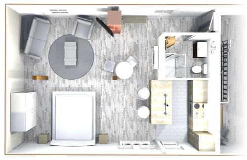 Oetzen Apartment | Stilvolle, voll ausgestattete Einraum-FeWo auf dem Kastanienhof Oetzen