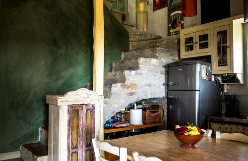 Syros Villa | stone maisonette with an excellent view of the Aegean Sea