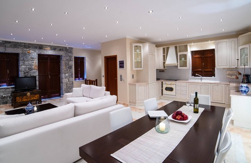 Gythio Villa | Stone villa with seasonal swimming pool.