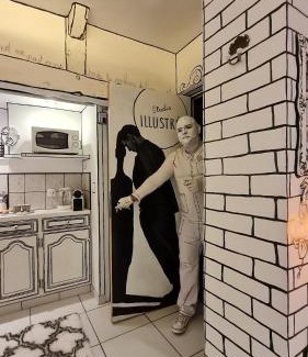 Sable-sur-Sarthe Apartment | Studio illustré Insolite