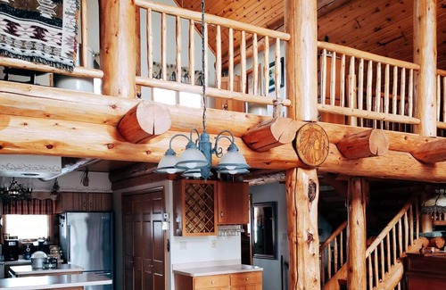 Medford Cabin | Stunning Log home in the true "Heart" of Wisconsin.