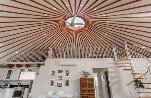 Alta Sierra Villa | Stunning Roundhouse, Waterfall, Hot Tub & Views