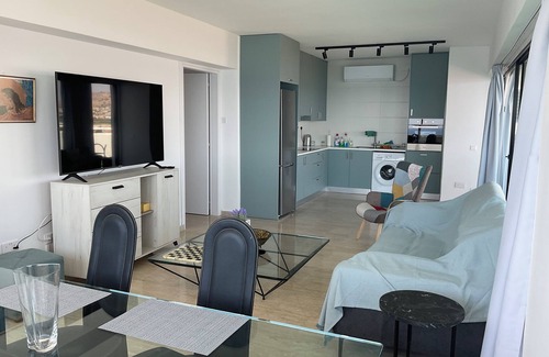 Larnaca Apartment | Stunning Top-Floor Beachfront Apartment