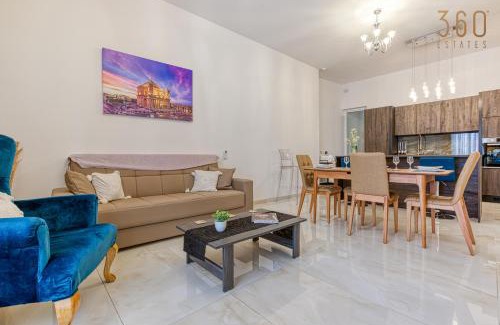 Mosta Apartment | Stylish 3BR home with large terrace in Mosta by 360 Estates