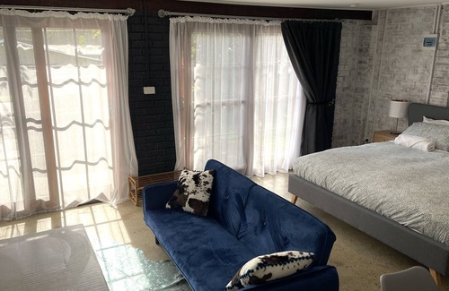 Green Point Apartment | Stylish pet friendly studio minutes to lake and beach