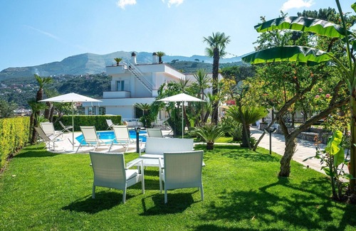 Vico Equense Villa | Stylish private 4 bedroom villa with terrace, sea views and pool near Sorrento