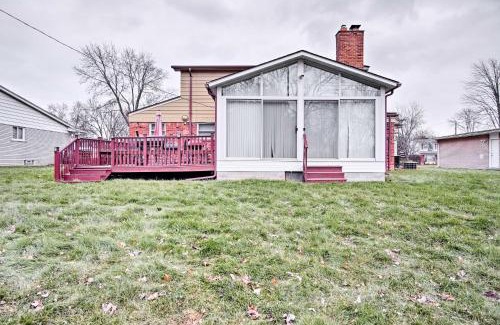 Southfield House | Suburban Detroit Home with Porch, Yard and Fire Pit!