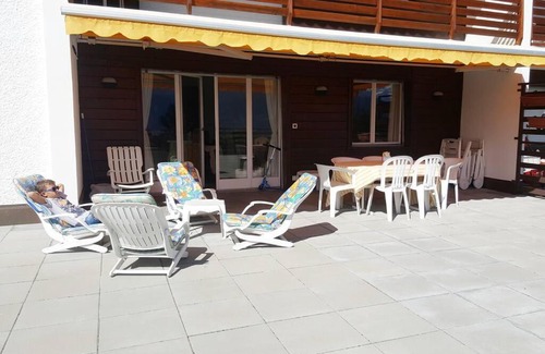 Randogne Apartment | Sunny 2 BR w large terrace, stunning views & pool