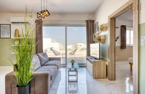 Marsaskala Apartment | Sunshine penthouse 2BR heaven with AC, terrace & WIFI by 360 Estates