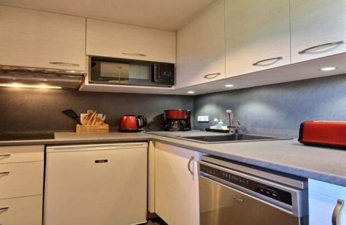 Belle Plagne Apartment | Superb studio-cabin for 4 on the slopes, balcony, ski locker, parking