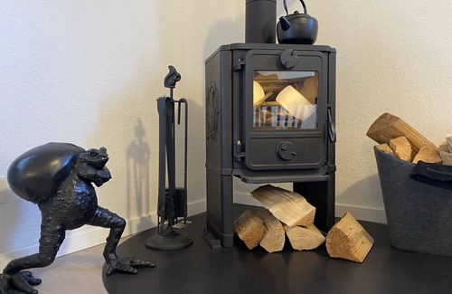 Tensbuttel House | Swedish house with wood stove & outdoor fireplace on 1400m2