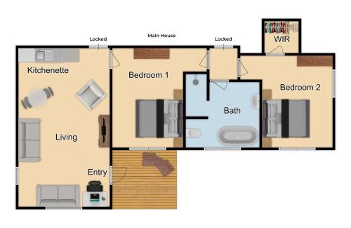 Cambridge Apartment | Sweet Magnolia 1 or 2 BR Suite St Kilda Cambridge with Complimentary Continental Breakfast