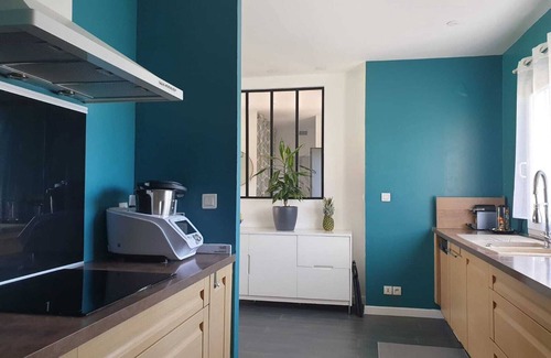 Daux Villa | T5 air-conditioned family villa with swimming pool, garden, equipped fitness room