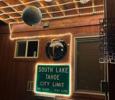 Al Tahoe House | Tahoe Cozy Cabin, 2 Bedroom with a gas fireplace.