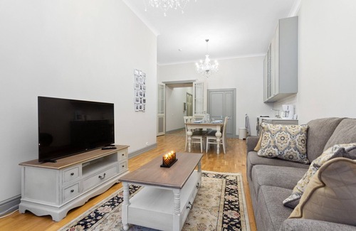 Old Town Apartment | Tallinn’s Old Town Elegance: High Ceilings & Timeless Charm