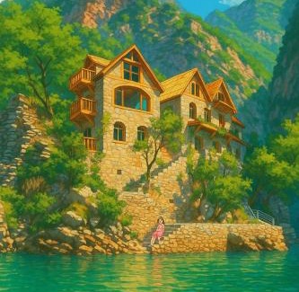 Shkoder County House | Te Konaku, Komani Lake