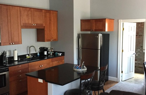 Iola Apartment | The Bowlus Suite on the historic square in Iola, Kansas.