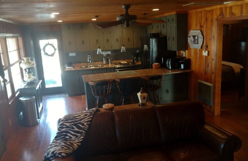 Guntersville House | THE CABIN IN THE HOLLOW Main channel, waterfront, deep water dock, pet friendly