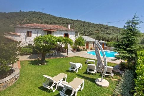 Koropi Villa | The Cocoon and olives Hut