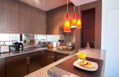 Apoquindo Apartment | The department is two blocks away from Manquehue metro station