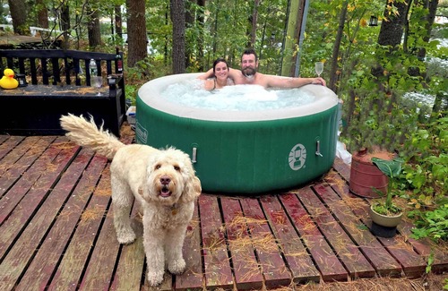 Brantingham Boat Rental | The Floater-A House Boat on Grant Island, Bham Lk