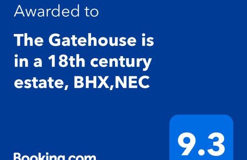 Fillongley Apartment | The Gatehouse is in a 18th century estate, BHX,NEC