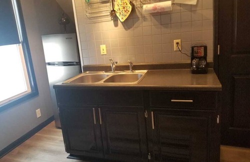 Essexville Apartment | The loft, efficiency suite offering privacy and comfort.
