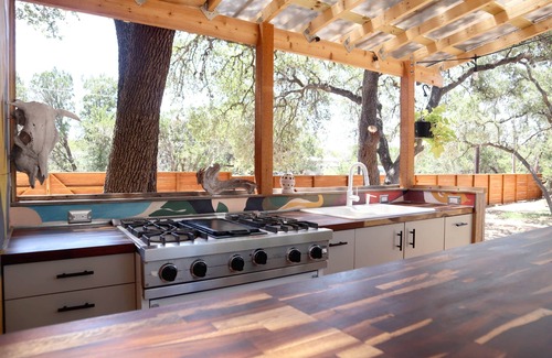 Lakeway House | The Macaw yurt