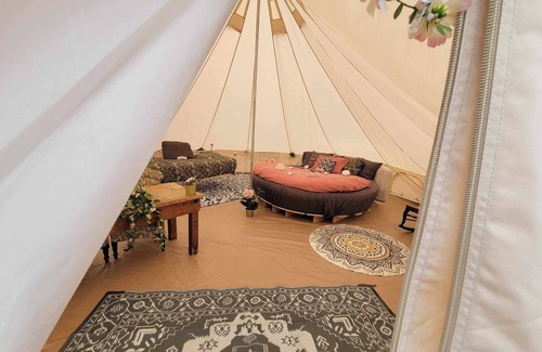 Keswick Ridge Cabin | The Meadow Bell Tent - Glamping in a Wild Orchard near Fredericton, NB!