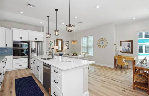 Fort Myers Beach House | The Pink Pearl: Chic beach house with Gulf access & sunset views—ideal Fort Myers Beach escape!