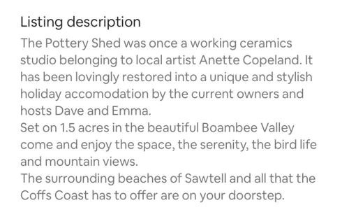 Boambee House | The Pottery Shed