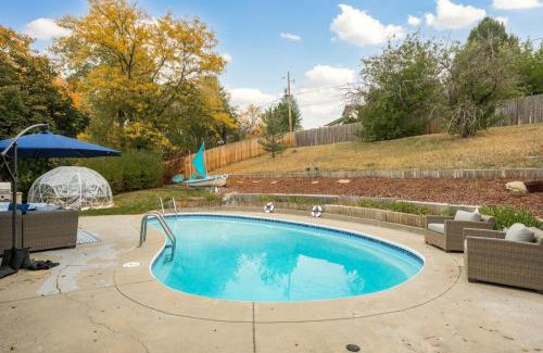 Scenic Heights House | The Santorini Retreat Pool Hot Tub Game Room