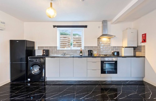 Cradley Heath Apartment | There is 1 bedroom with 1 small double bed, able to comfortably accommodate 2 guests.