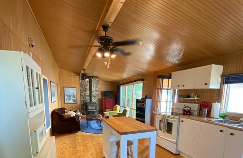 Crystal Falls Cabin | Timber Haven on the water's edge with your own private, sandy beach