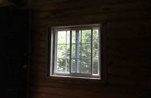 Park Rapids Cabin | TimberView Cabin. Primitive Tiny Log Cabin. Camping with a roof over your head.