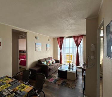 Tome Apartment | Tomé, Departamento vista al mar, playa Bellavista