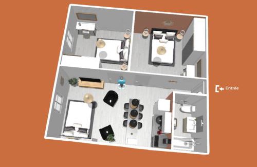 Champ de Foire Apartment | Tournette -6 pers - Hyper Centre - WIFI