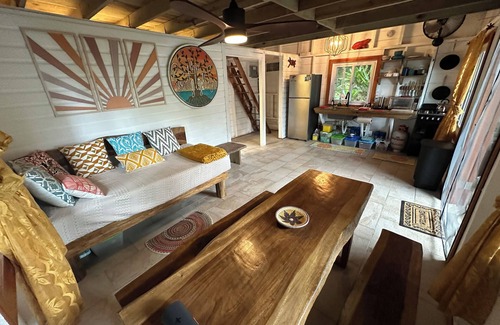 Isla Bastimentos Cabin | TREE FROG HOUSE: Waterfront, Caribbean Island Jungle Cabin in Bastimentos w/AC