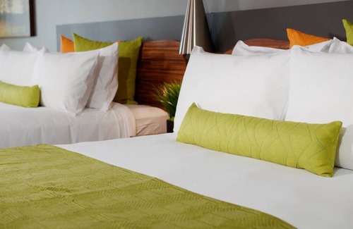 Circleville Resort | Two Bedroom Suite with 2 Queens & 1 King Balcony at The Kartrite Resort!