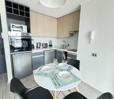 Downtown Santiago Apartment | U509 - Relax céntrico en Santiago con Gym y Piscina