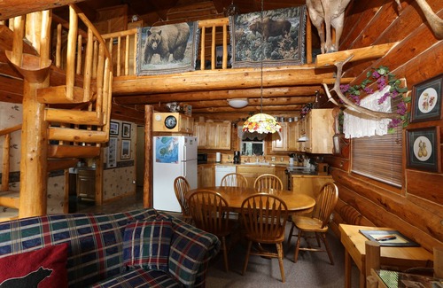 Anchor Point House | Unique Alaskan log home in trees & wild flowers on 14-acre private homestead.