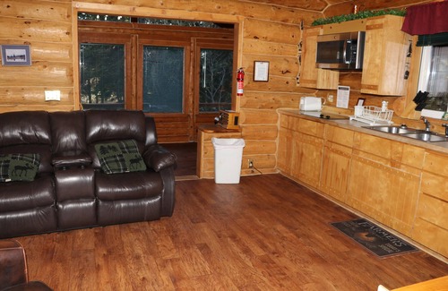 Anchor Point Cabin | Unique Alaskan log home in trees & wild flowers on 14-acre private homestead.