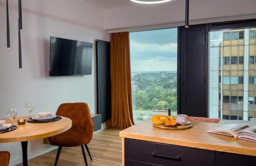 Katowice Apartment | URBAN APARTMENTS GLOBAL SkyLine 23rd floor No 8, Garage, Self Check-in, No Deposit
