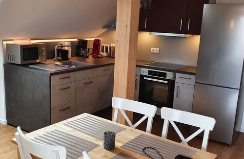 Konigsdorf Apartment | Vacation apartment south of Munich Zugspitze view, Swiss stone pine furniture, cycle path